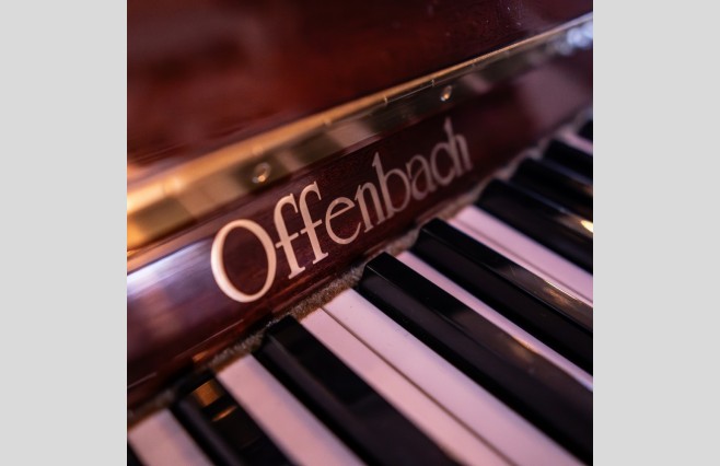Used Offenbach Polished Wine Mahogany DU-4 Upright Piano - All Inclusive Premium Package (SN:143883) - Image 6